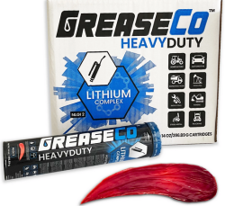 GreaseCo HeavyDuty Red Hi Temp #2 Grease ISO 460 10/14oz