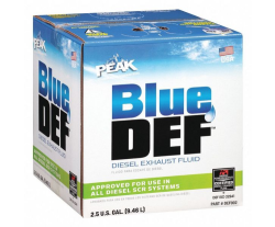 PEAK Diesel Exhaust Fluid: Blue DEF, 2.5 gal Container Size, Box, Blue DEF